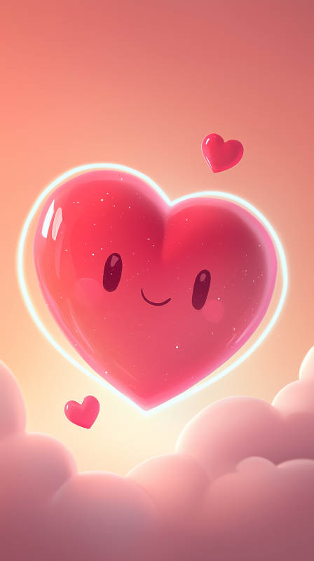 爱意满满的卡通爱心图片