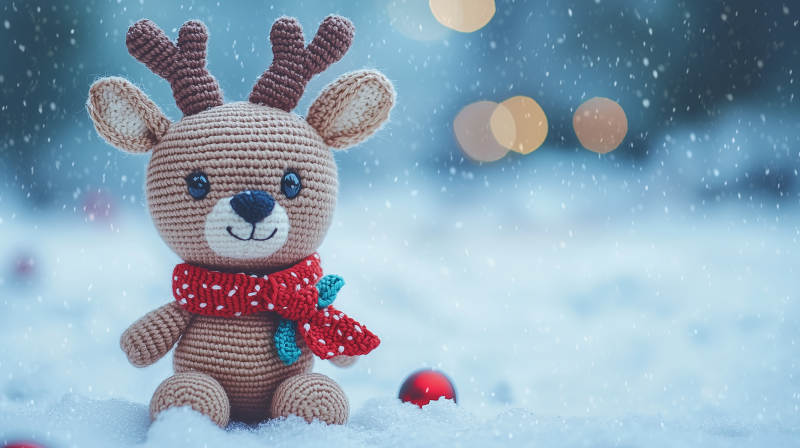 圣诞驯鹿毛绒玩具图片