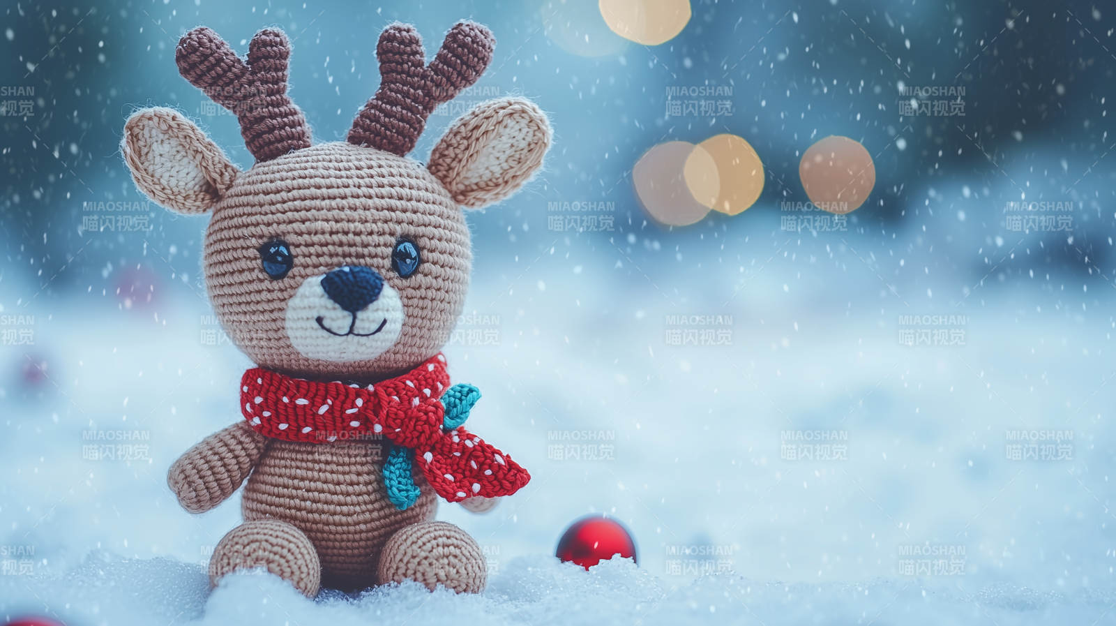 圣诞驯鹿毛绒玩具图片
