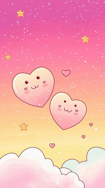 爱意满满的卡通爱心图片