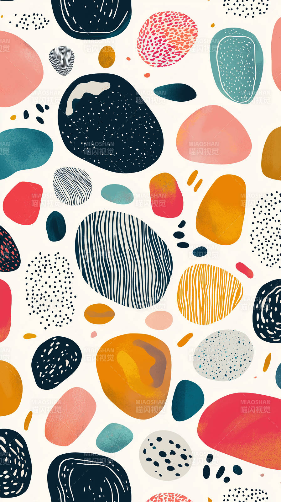 抽象彩色石纹背景图片