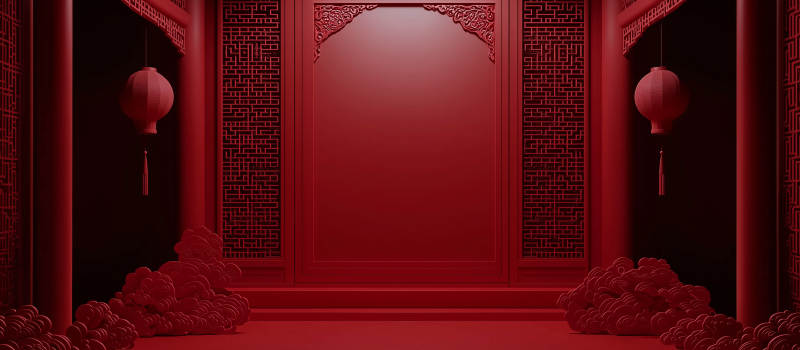 中国风红色背景图片
