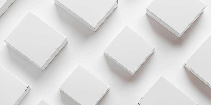 简约白色包装盒图片