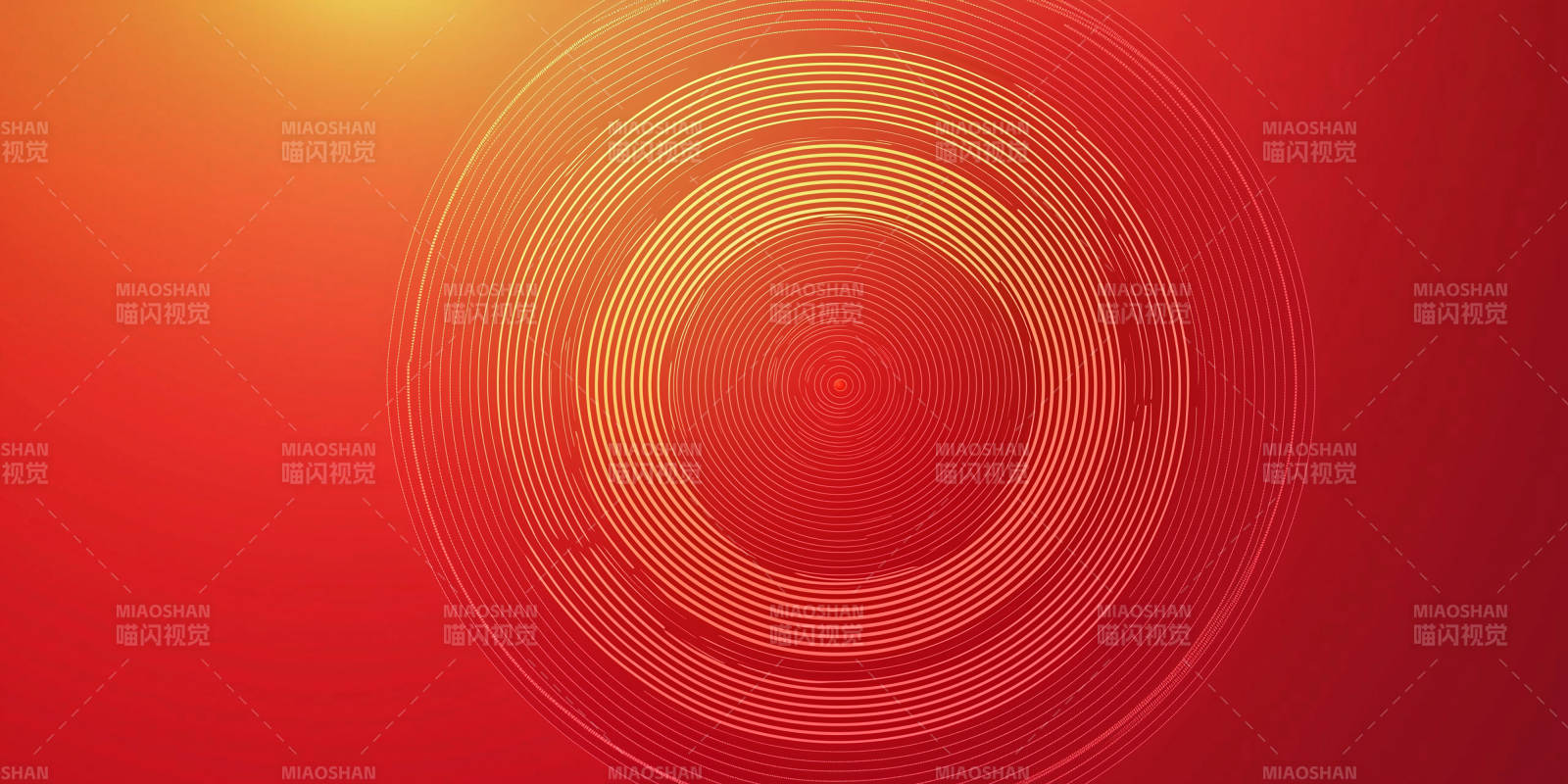 红色圆环抽象背景图片