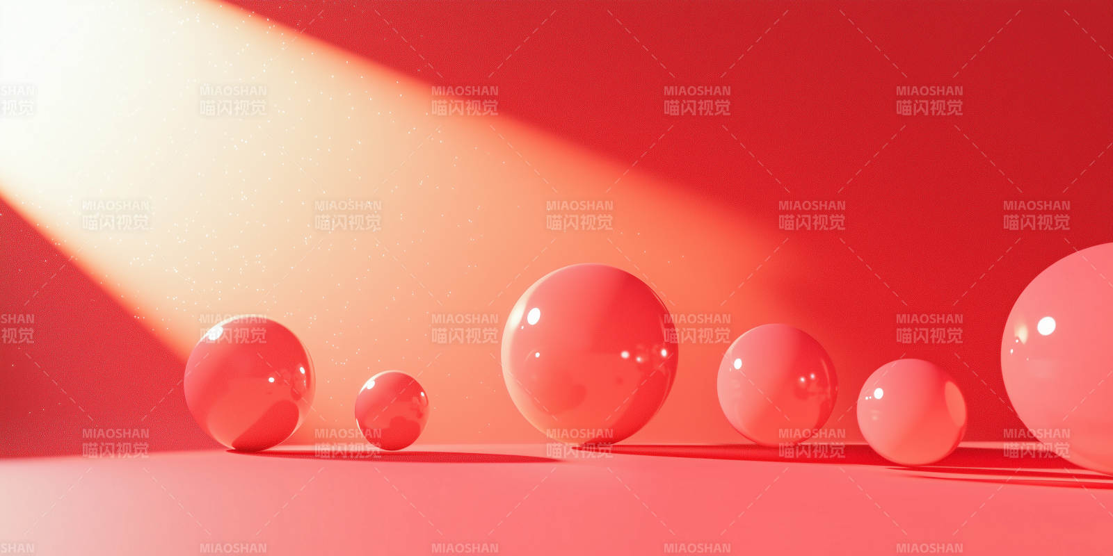 柔和光线与几何球体图片