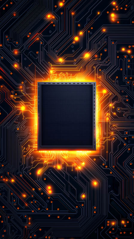 电路板上的微型世界图片