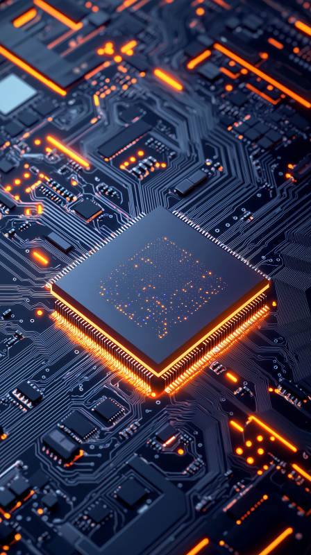 电路板上的微型世界图片