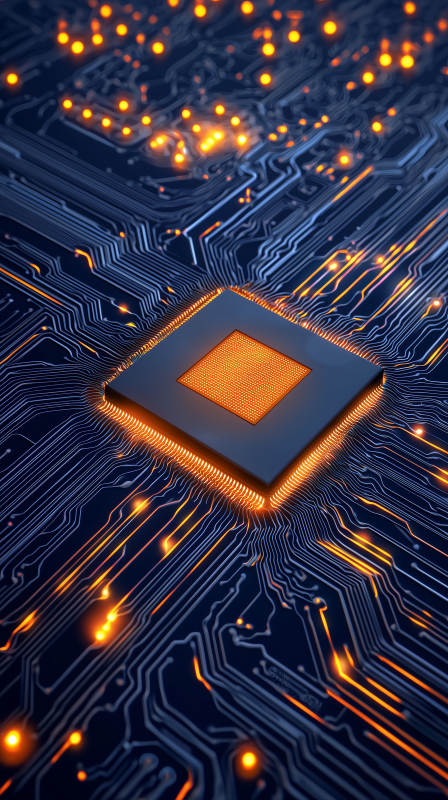 电路板上的微型世界图片