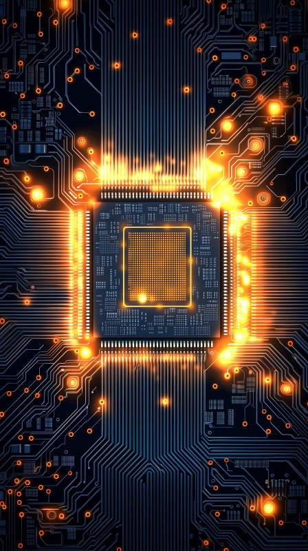 电路板上的微型世界图片