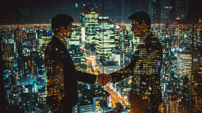 都市商务合作图片