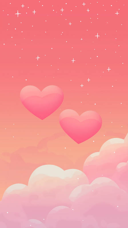 粉色爱心壁纸图片