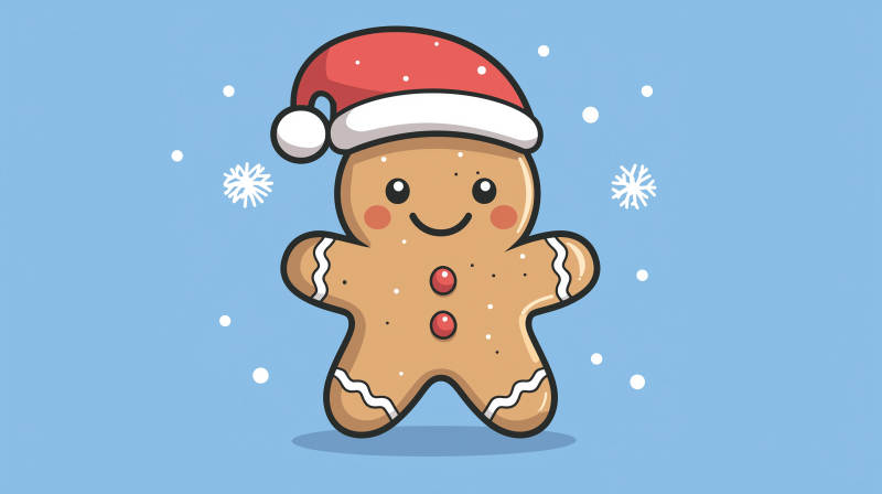 圣诞姜饼人图片