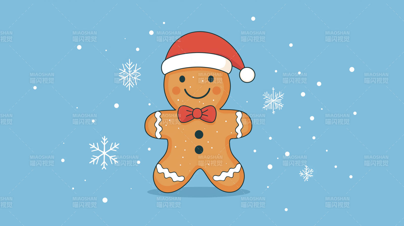 圣诞姜饼人图片