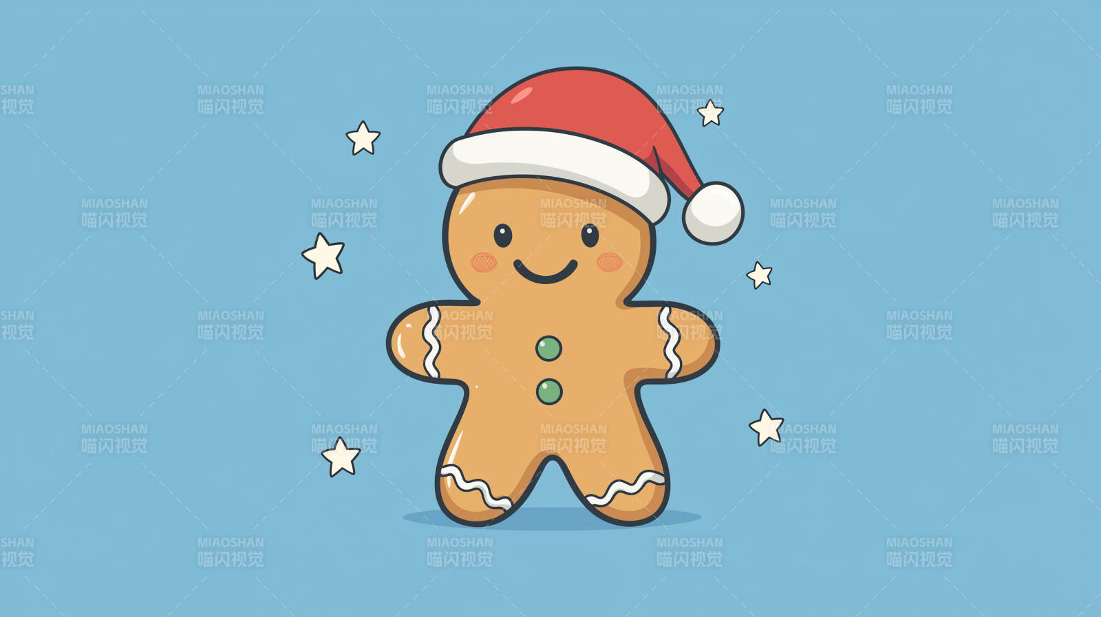 圣诞姜饼人图片