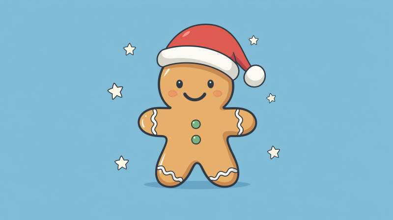 圣诞姜饼人图片