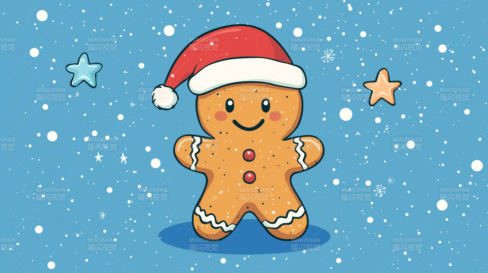 圣诞姜饼人图片