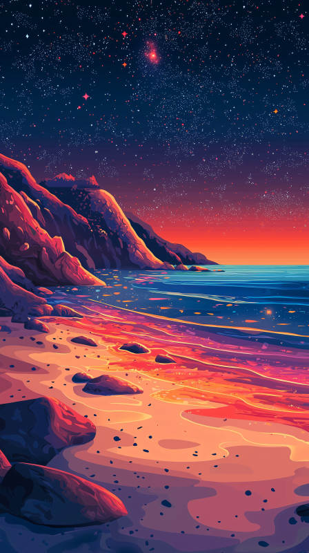 梦幻海岸线图片