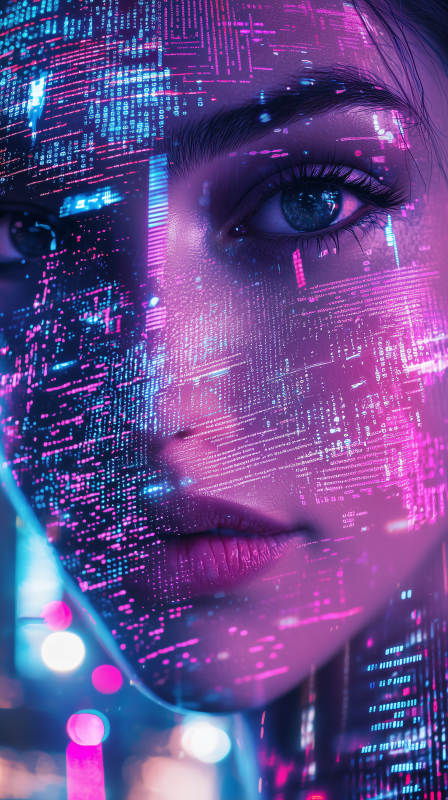 赛博朋克少女图片