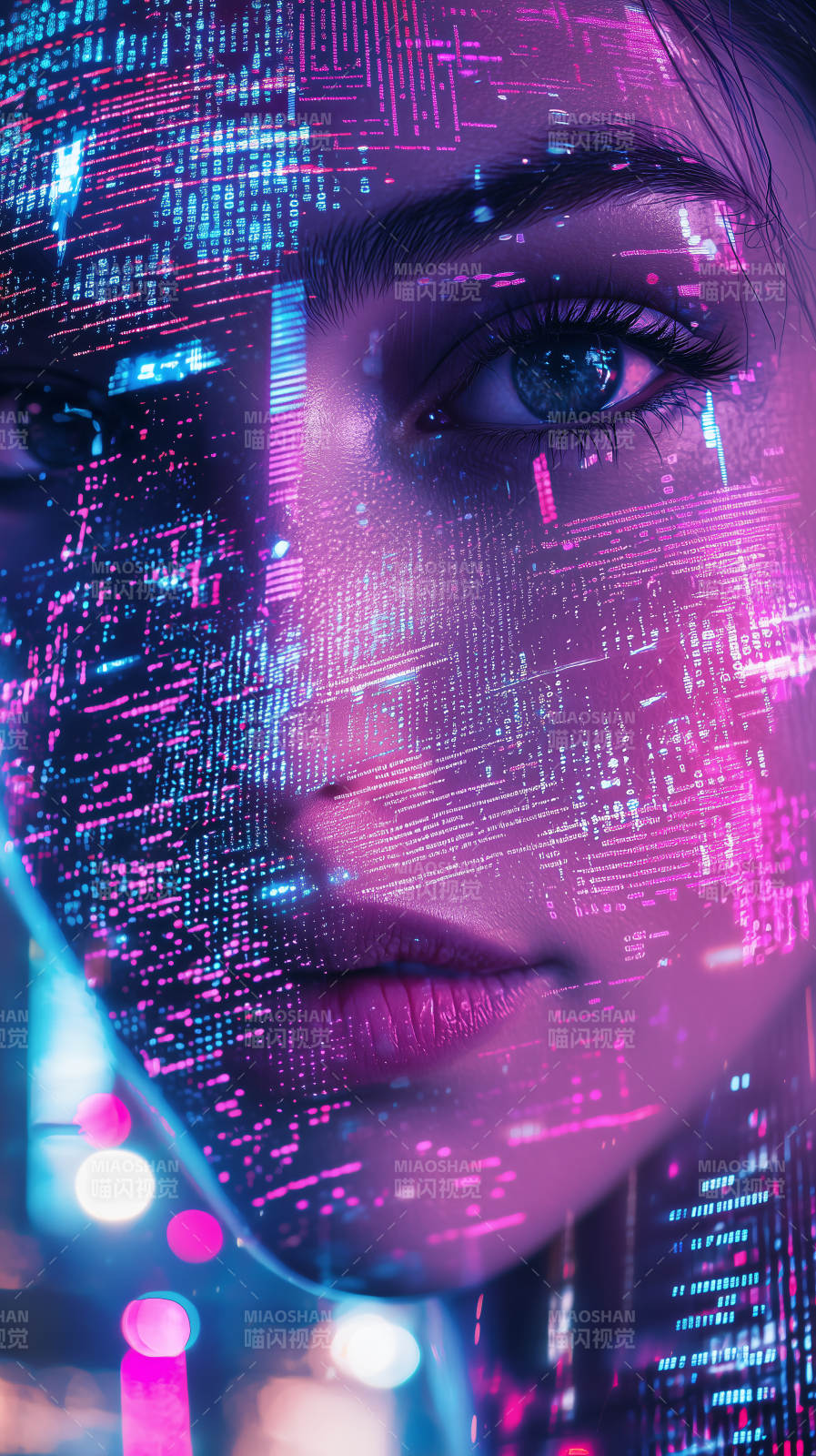 赛博朋克少女图片