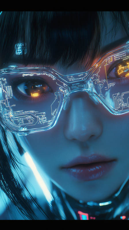 赛博朋克少女图片