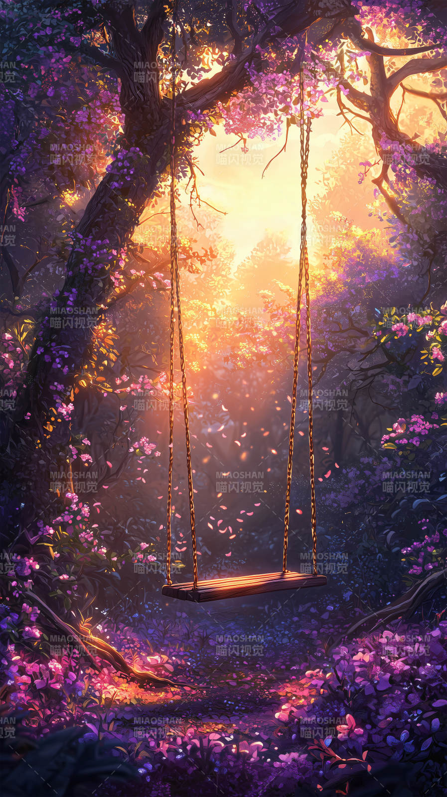 萤火流光下的静谧图片