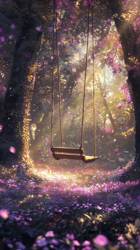 萤火流光下的静谧图片