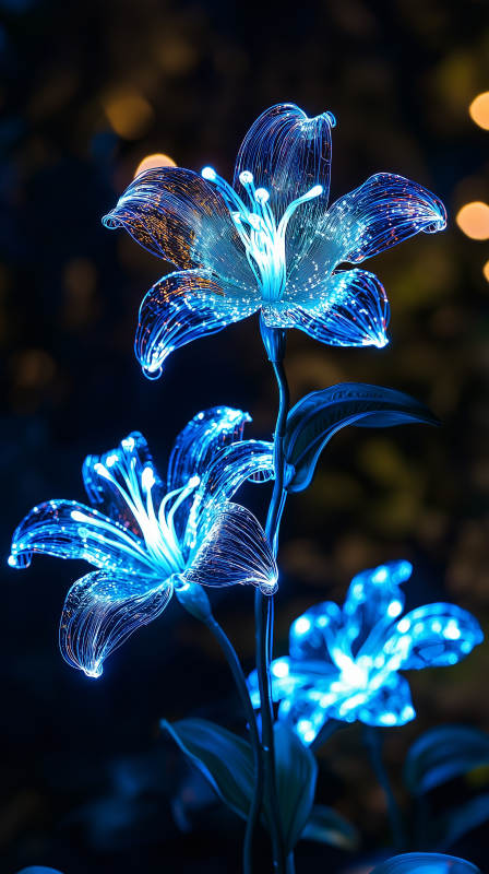 梦幻光影花朵图片