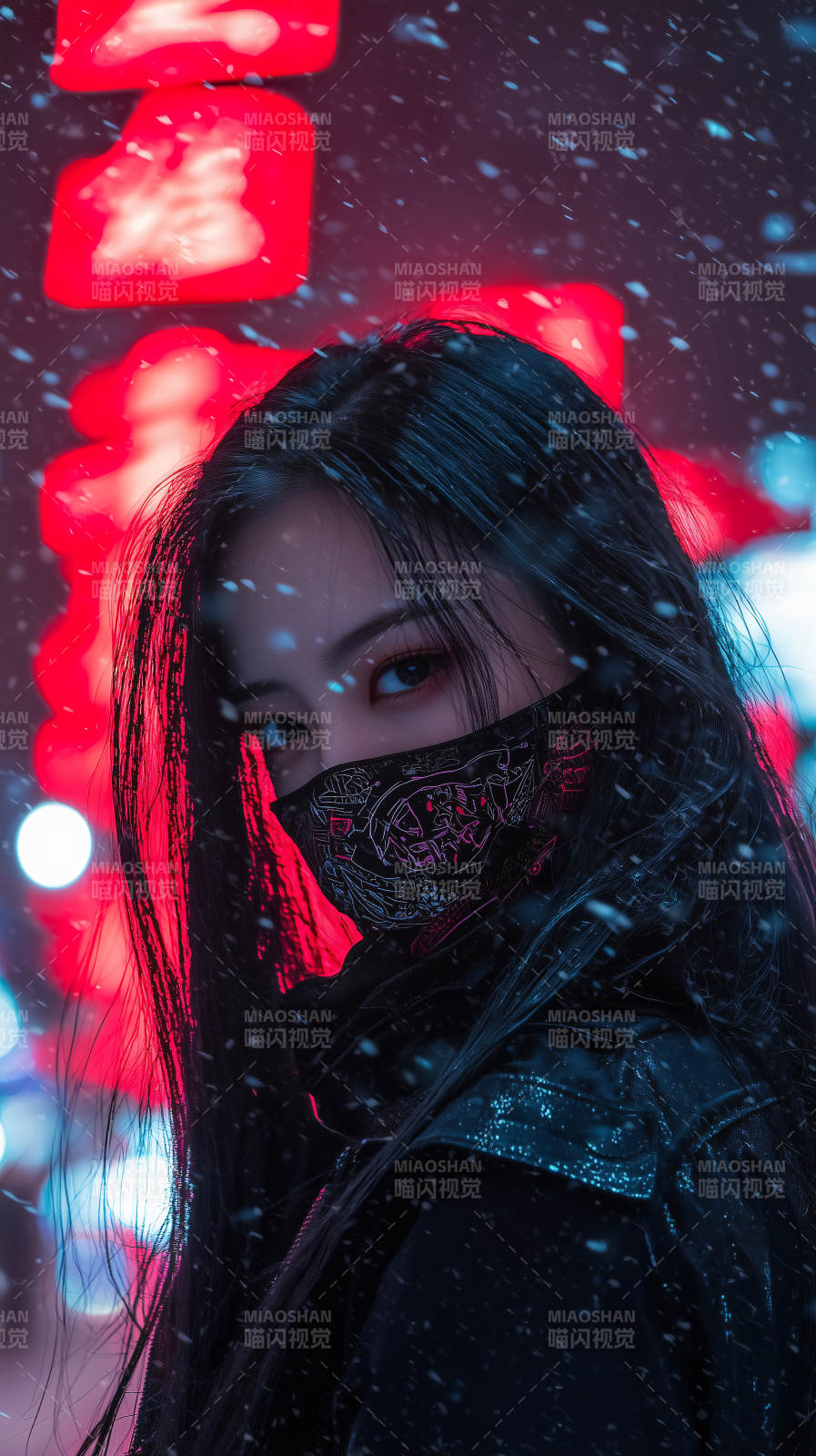 赛博朋克少女图片