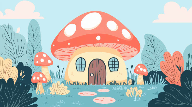 童话菇屋图片