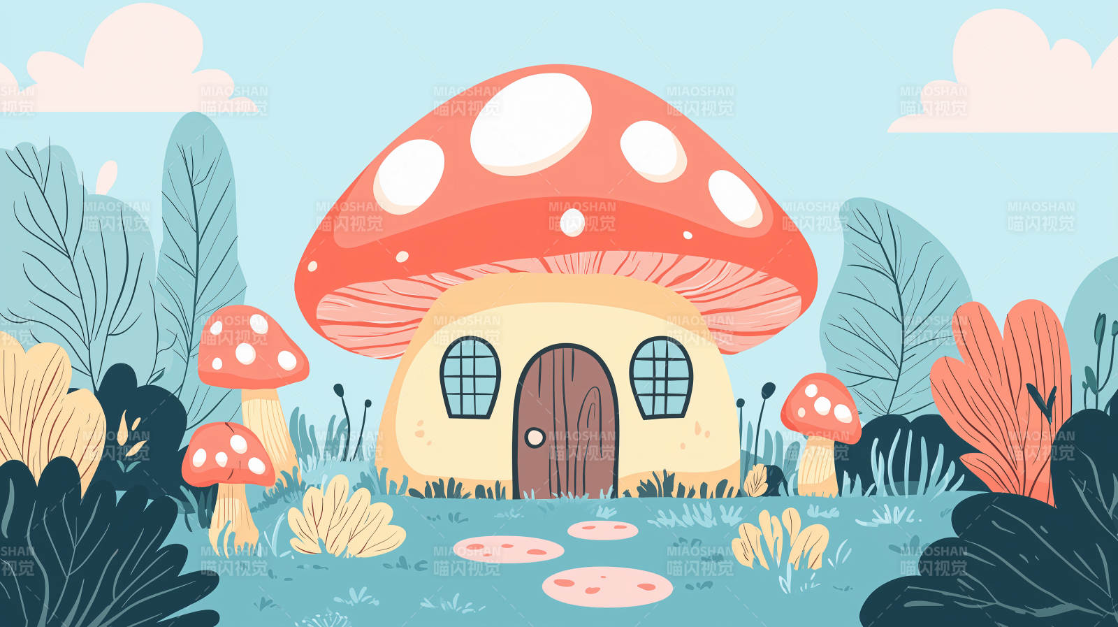 童话菇屋图片