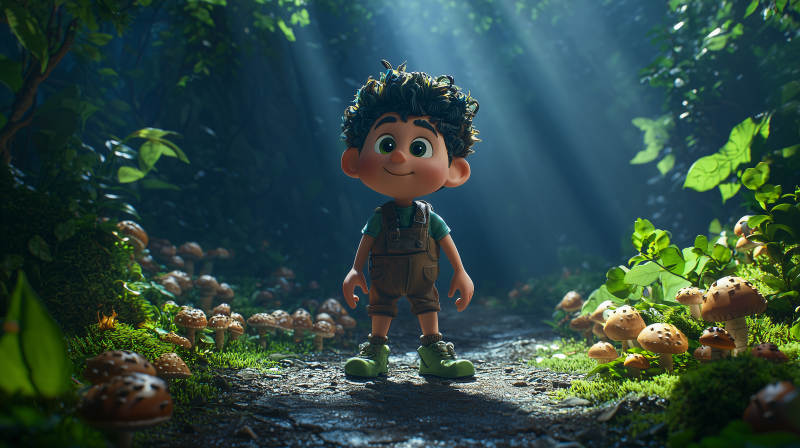 森林小探险家图片