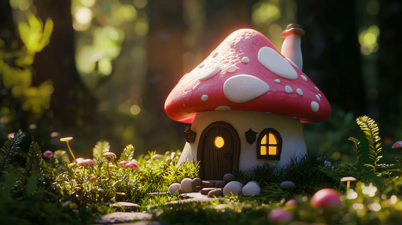 童话菇屋图片