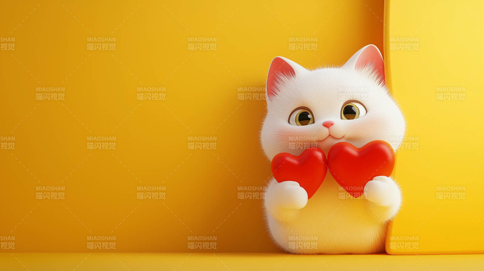 萌猫抱心 爱意满满图片