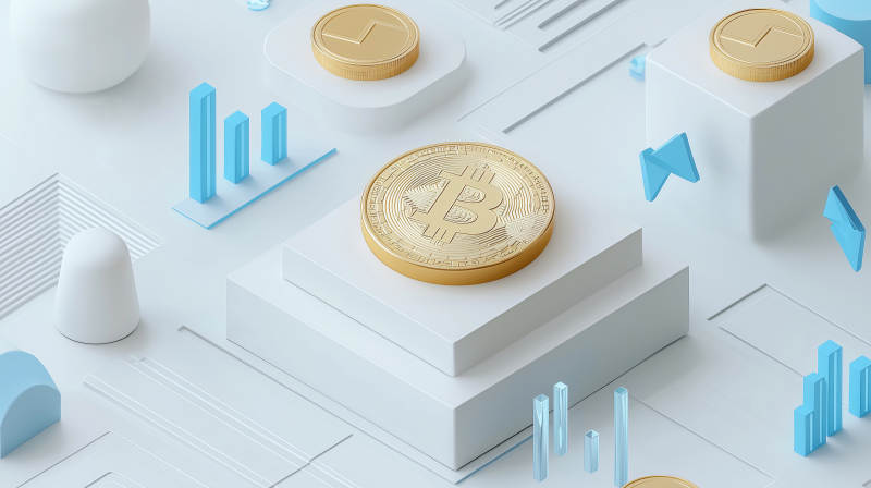 比特币金融概念图图片