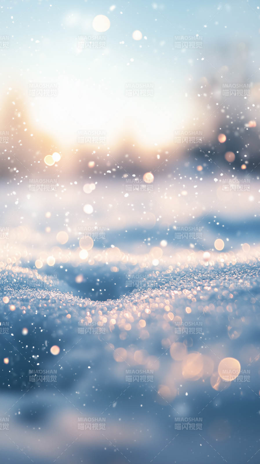 雪光闪烁图片