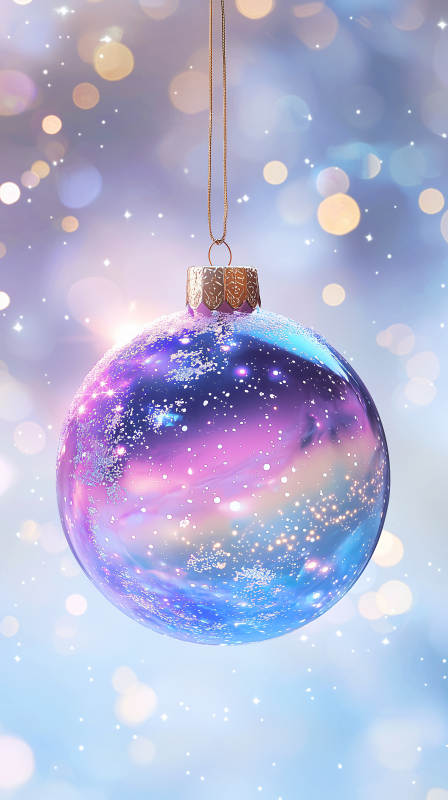 梦幻星空圣诞球图片