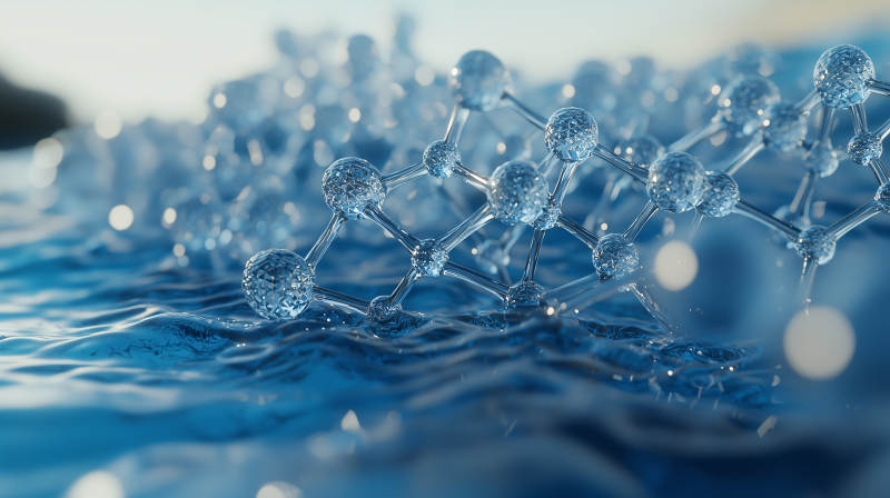 水分子结构图图片