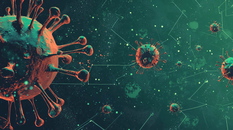 病毒微观世界图片