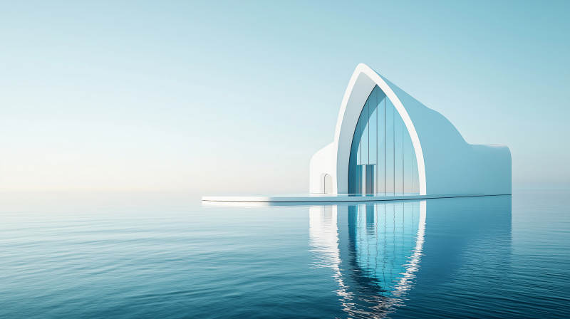 水天一色的未来之门图片