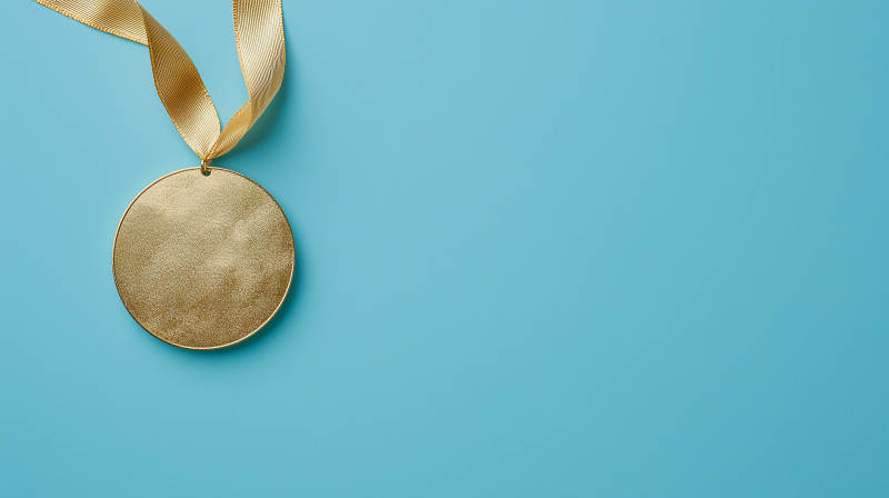 金色奖牌闪耀荣耀图片