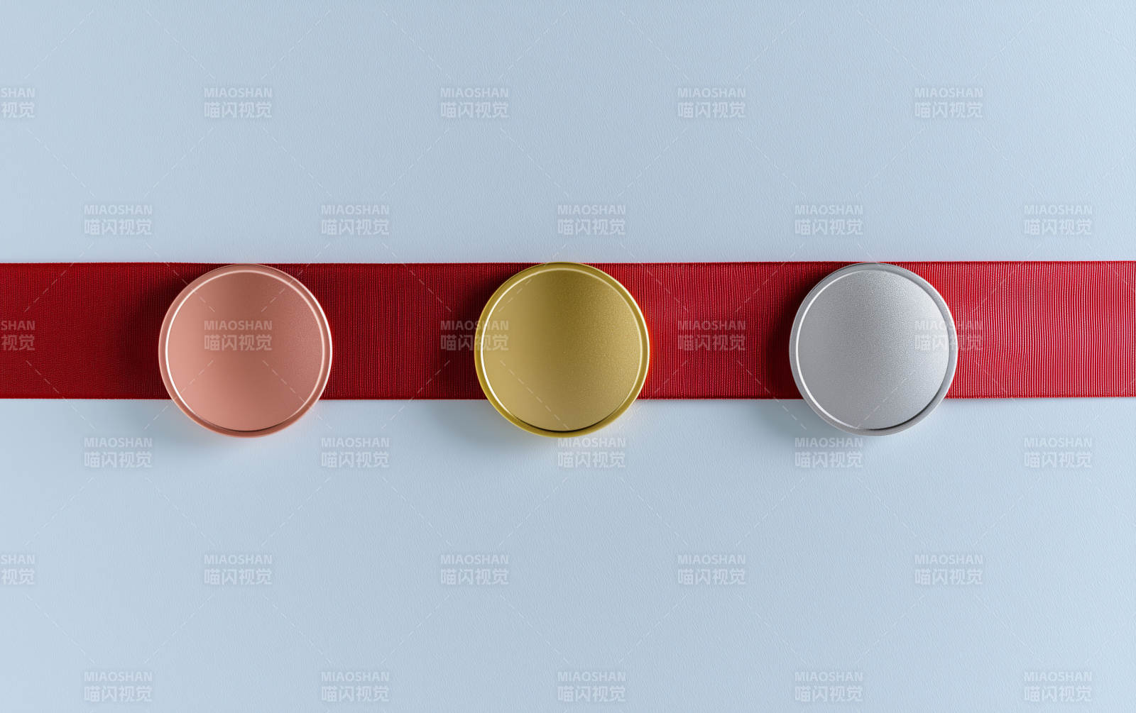 三色圆盘排列图图片