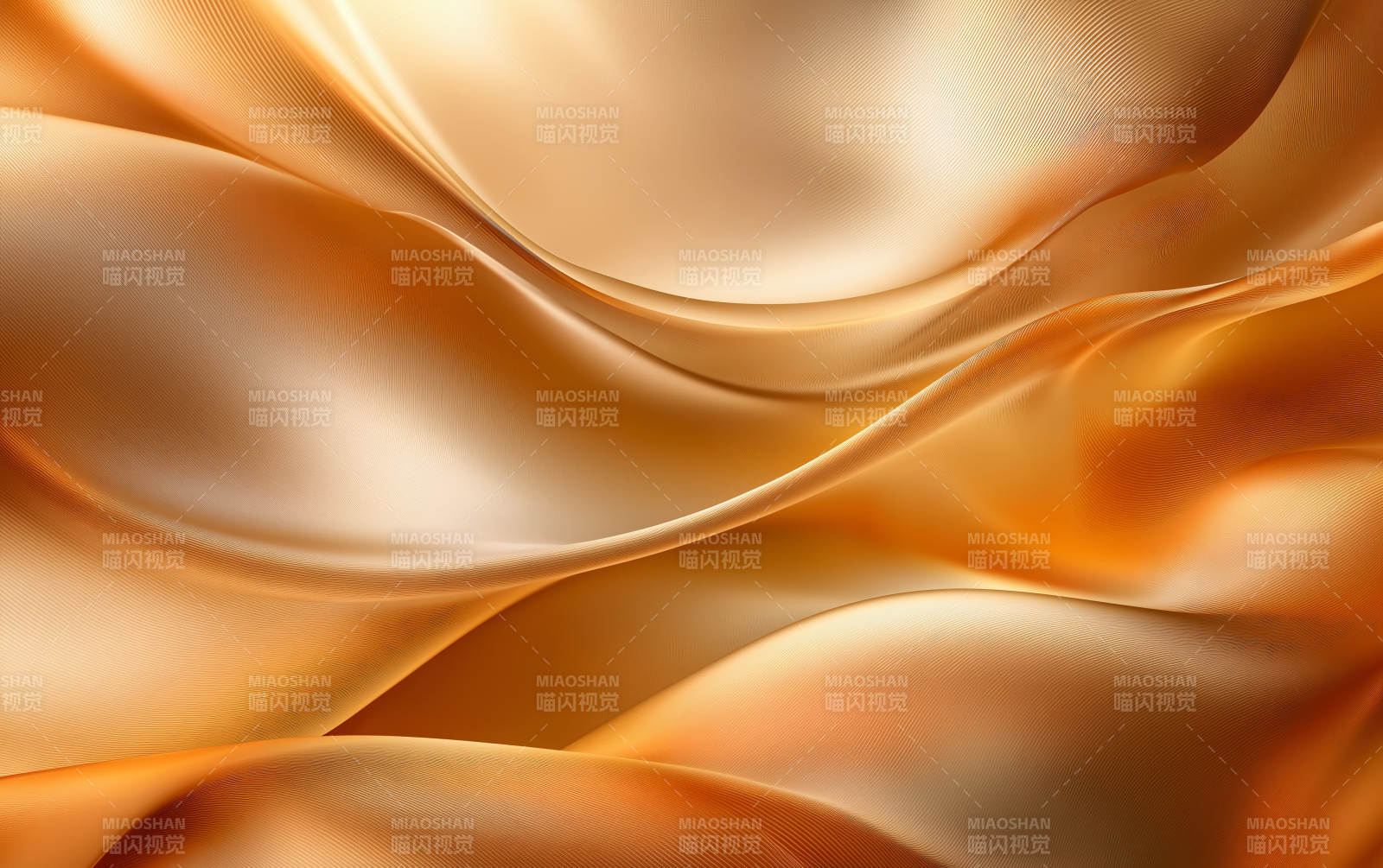 金色绸缎波浪图片