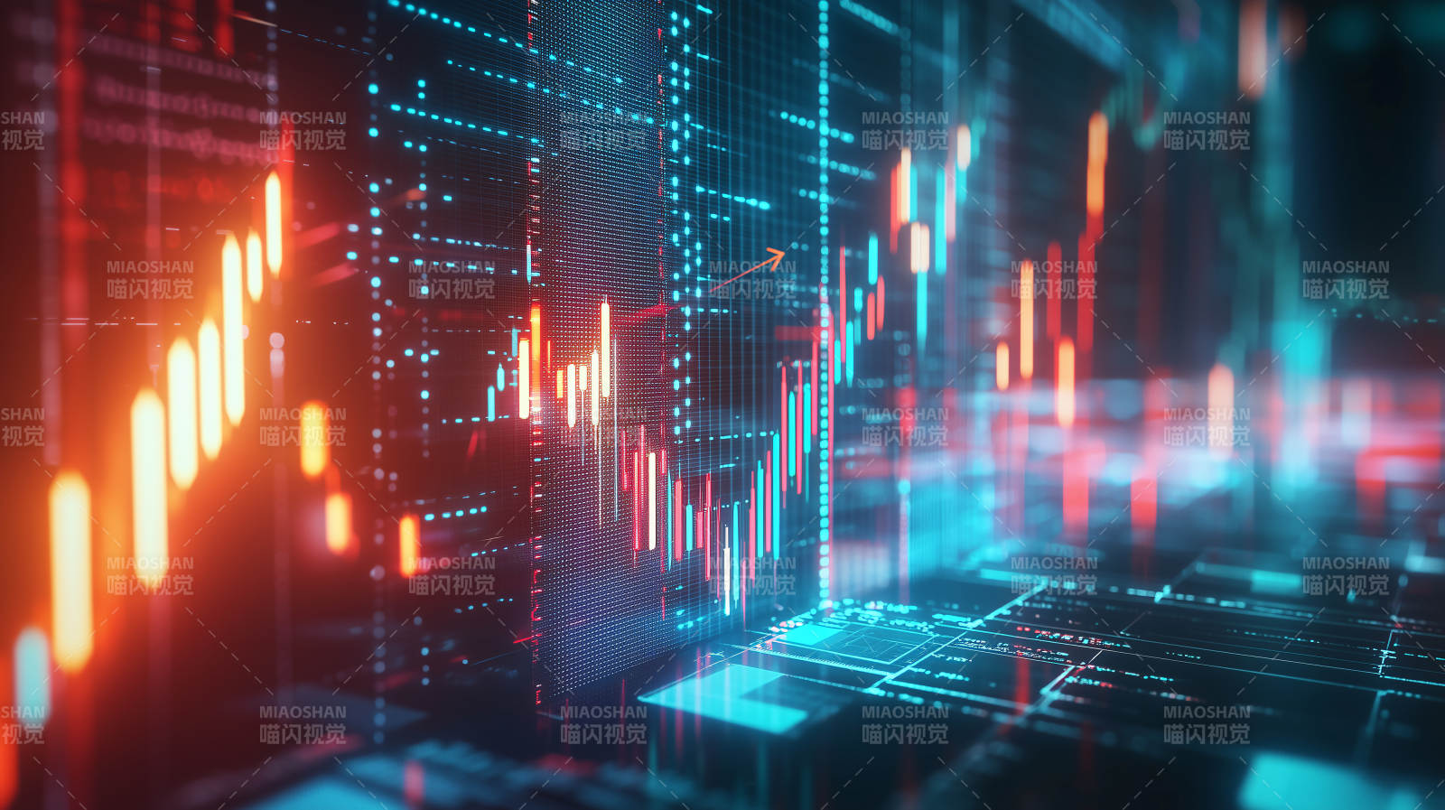 科技金融数据流图片