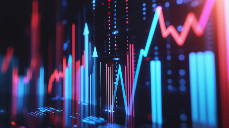 股市趋势图图片