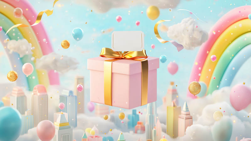 梦幻礼盒云上飘图片