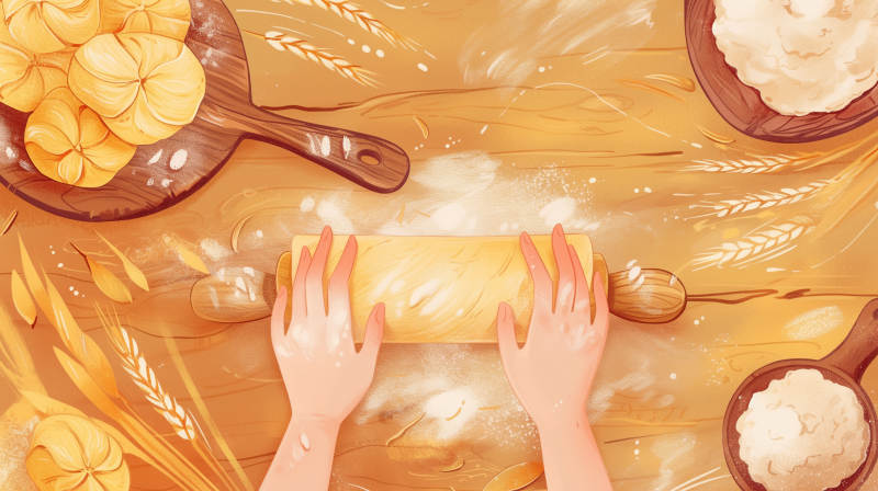 揉面烘焙时光图片