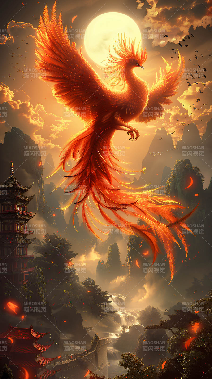 凤凰涅槃 浴火重生图片