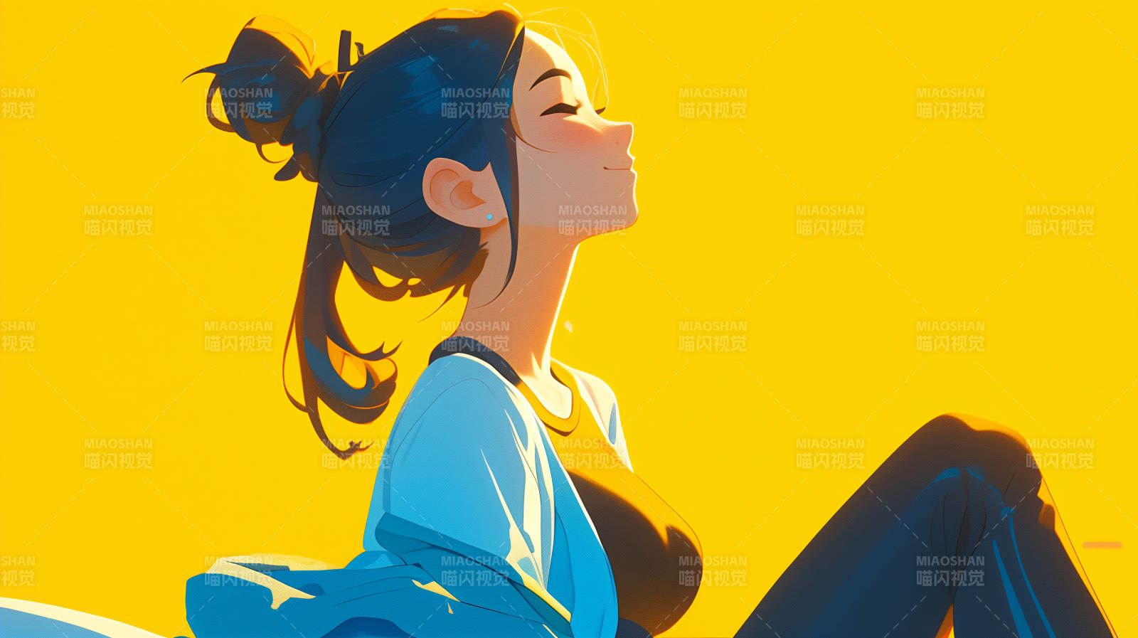 阳光下的宁静时刻图片