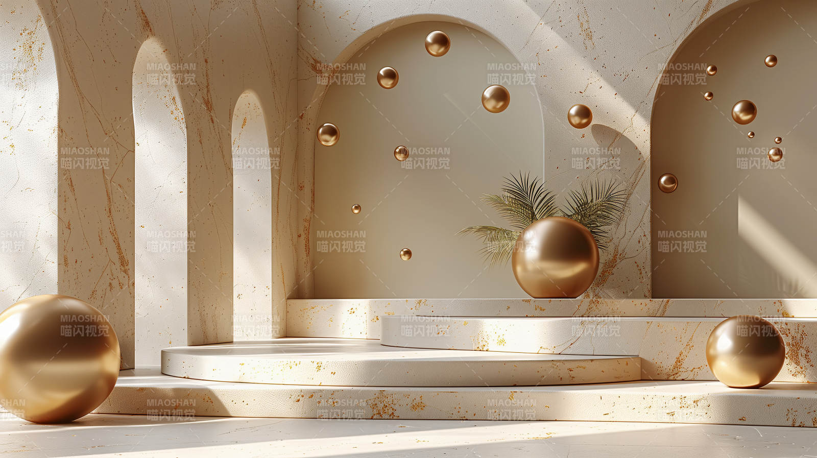 金色穹顶艺术空间图片