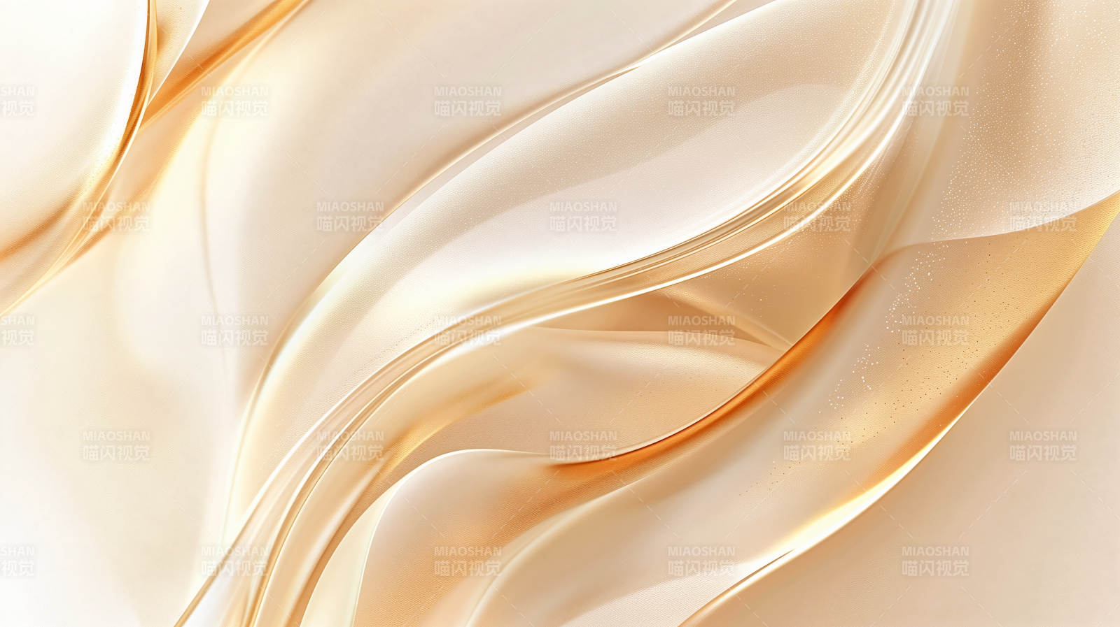 金色丝滑波浪图片